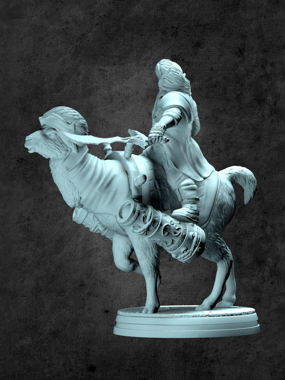 Wesley and Salvador (Pirate and Llama) Miniature for Tabletop RPGs