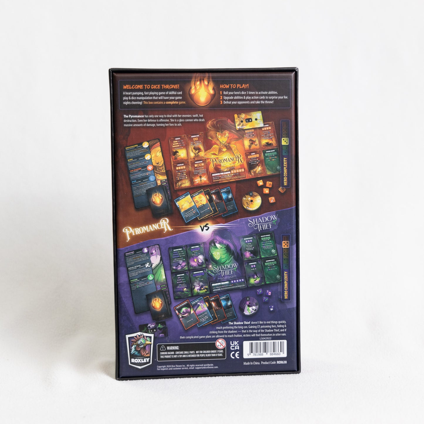 Dice Throne: Pyromancer vs. Shadow Thief - Used (like new)