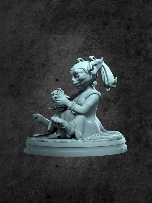 Goblin Child Miniature for Tabletop RPGs