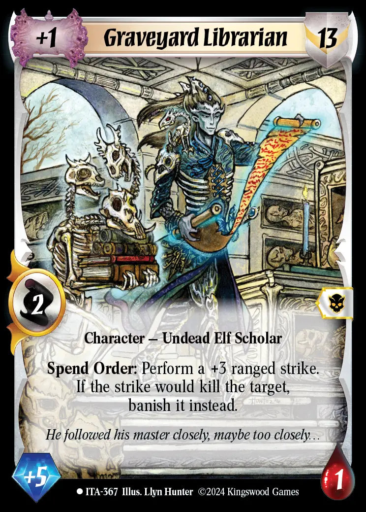 Graveyard Librarian (extended art) - Foil