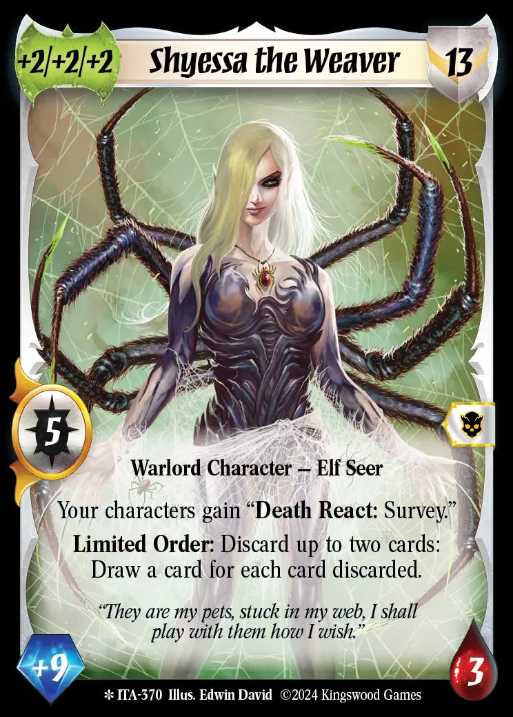 Shyessa the Weaver (extended art) - Foil