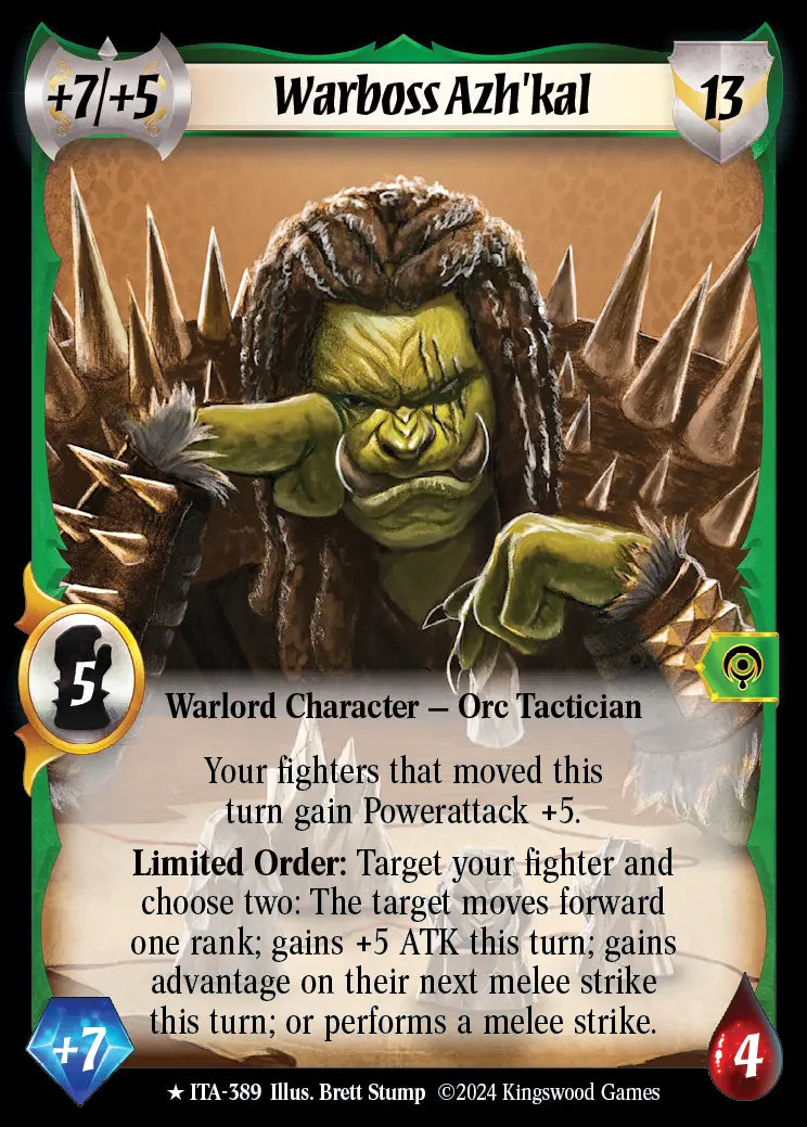 Warboss Azh'kal (extended art) - Foil