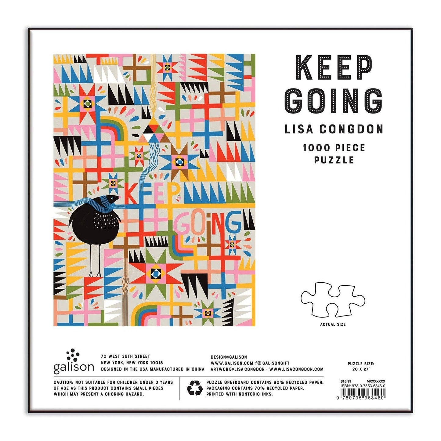 Keep Going 1000 Piece Jigsaw Puzzle
