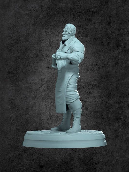 Pat (Bartender) Miniature for Tabletop RPGs