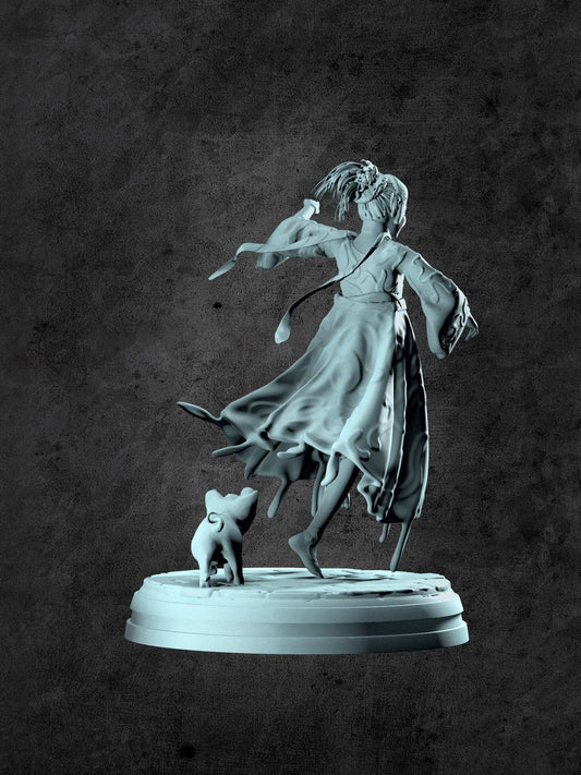 Rose (Skipping Child) Miniature for Tabletop RPGs