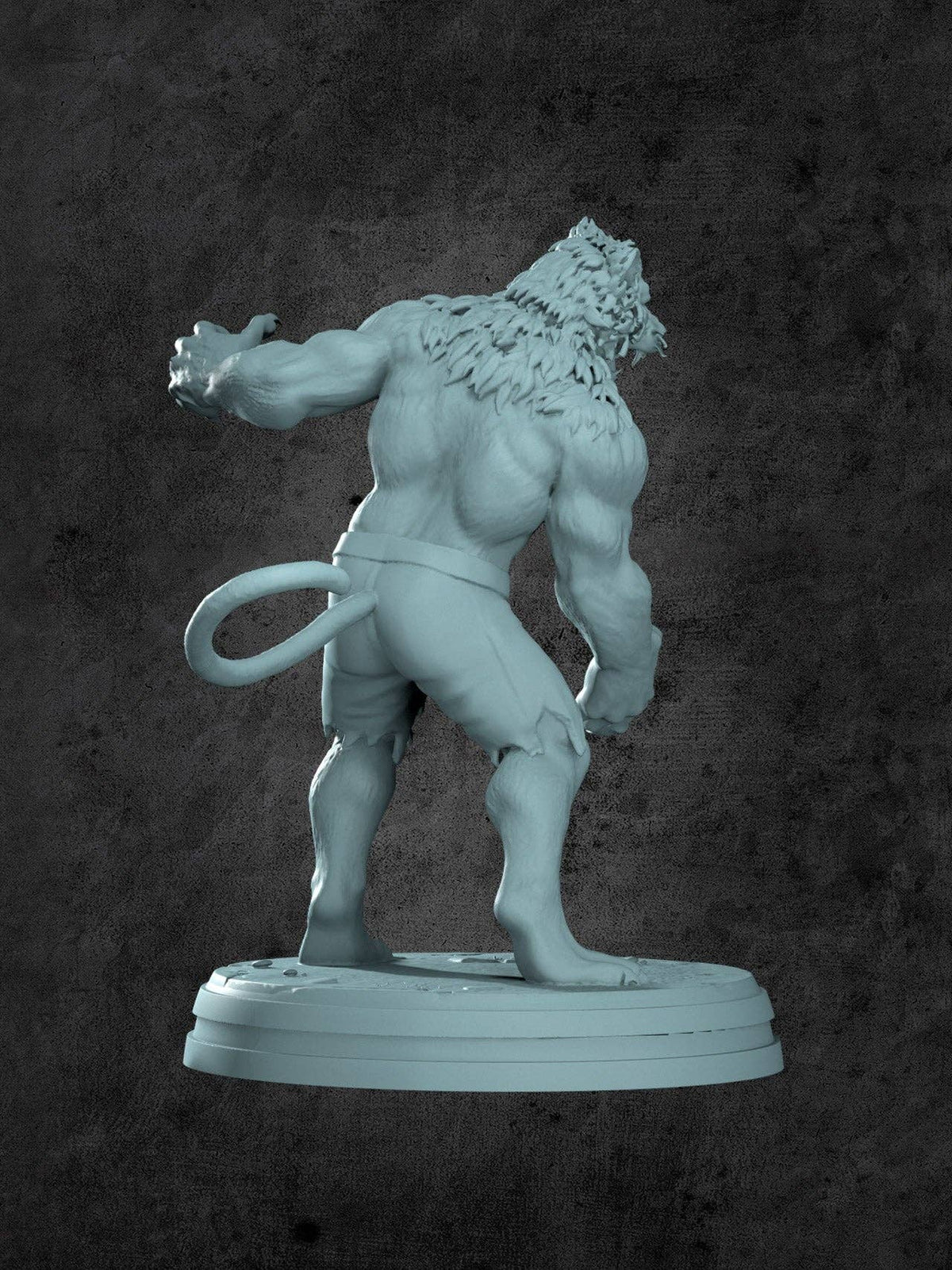 Mutant Weretiger Miniature for Tabletop RPGs