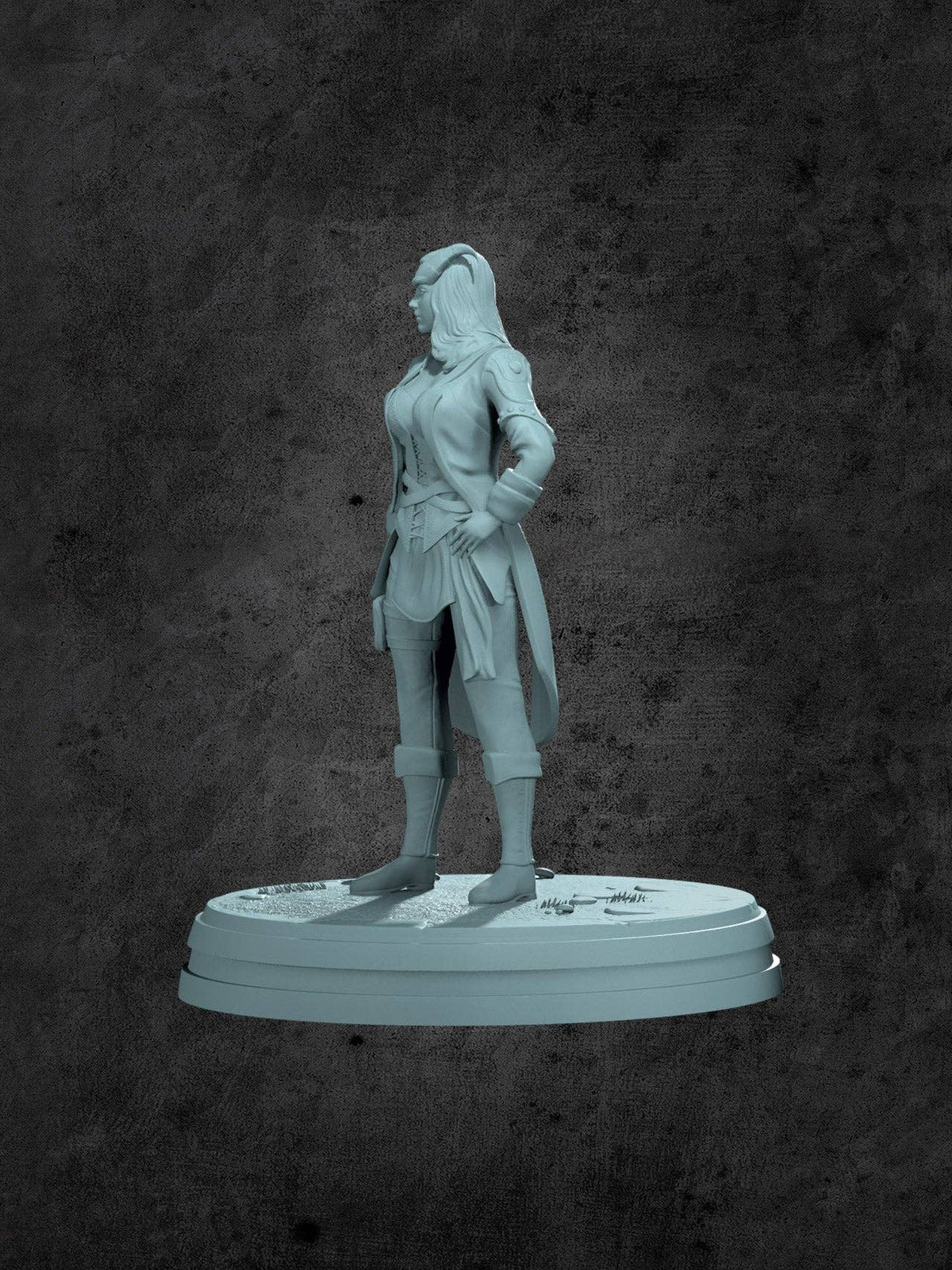 Savine (Teifling Female) Miniature for Tabletop RPGs