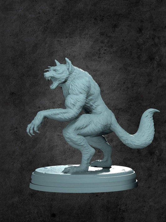 Werewolf Miniature for Tabletop RPGs