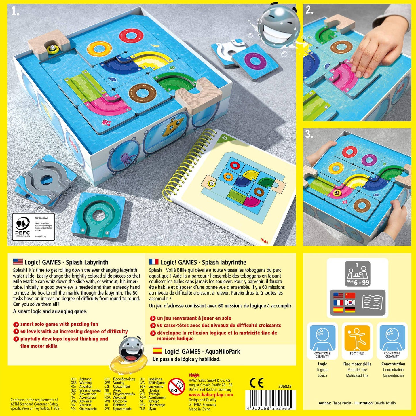Logic! GAMES: Splash Labyrinth - Problem-Solving Puzzle Game