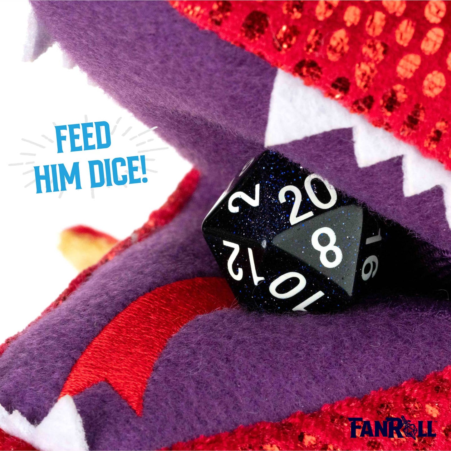 Dragon Plush Dice Bag: Red