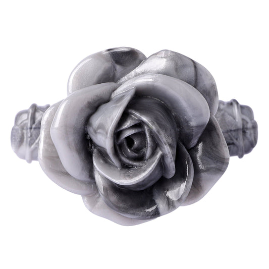 Rose Dagger Resin Dice Case - Silver