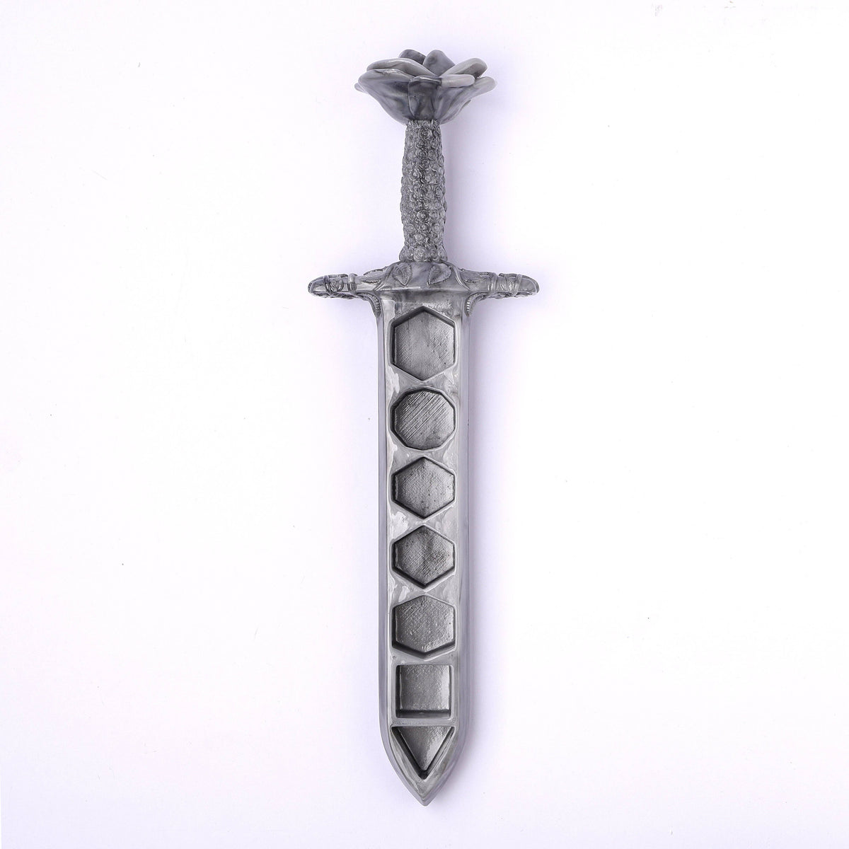 Rose Dagger Resin Dice Case - Silver