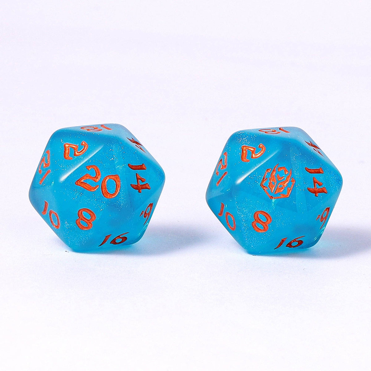 Wyrmforged Rollers - Rounded Edge 8 Piece Polyhedral Dice se
