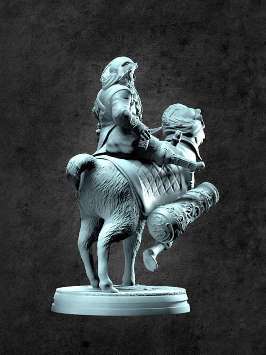 Wesley and Salvador (Pirate and Llama) Miniature for Tabletop RPGs