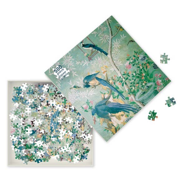 Audubon: A Pair Of Magpie Jays  500 Piece Puzzle
