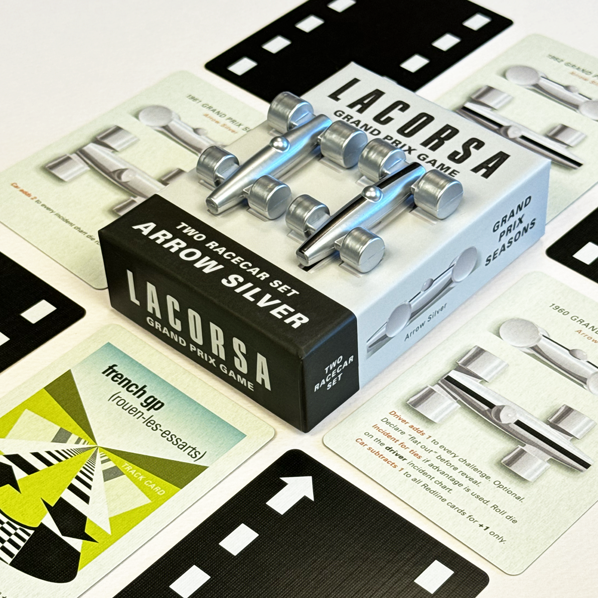 Lacorsa Racecar Set: Arrow Silver