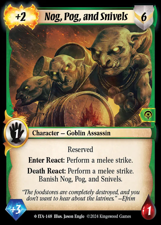 Nog, Pog, and Snivels - Foil