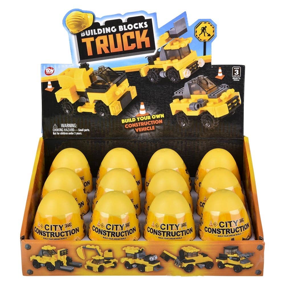 3" BUILDING BLOCK CONSTRUCTION TRUCK