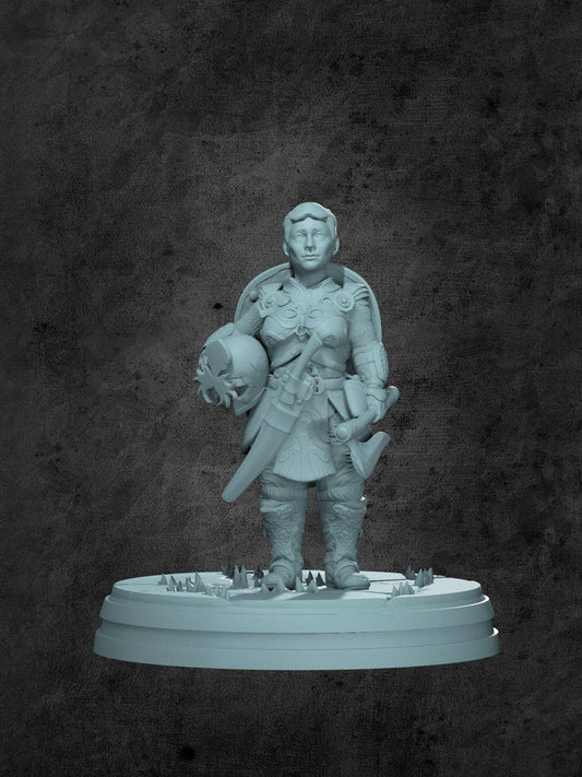 Ylea (City Guard) Miniature for Tabletop RPGs