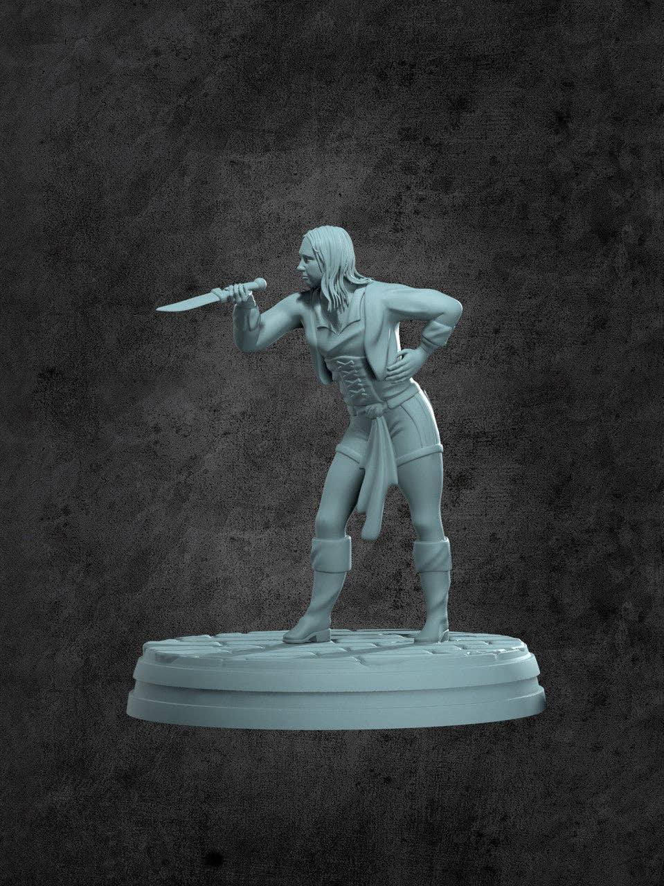Evie (Shark-Bait) Miniature for Tabletop RPGs