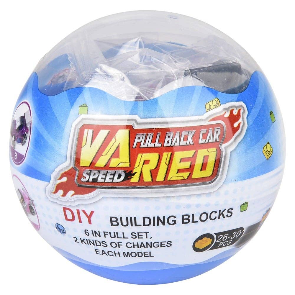 2.75" BUILDING BLOCK PULL BACK RACE CAR