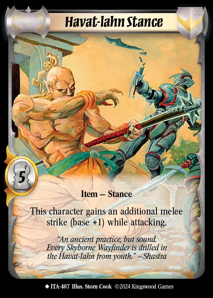 Havat-lahn Stance (extended art) - Foil