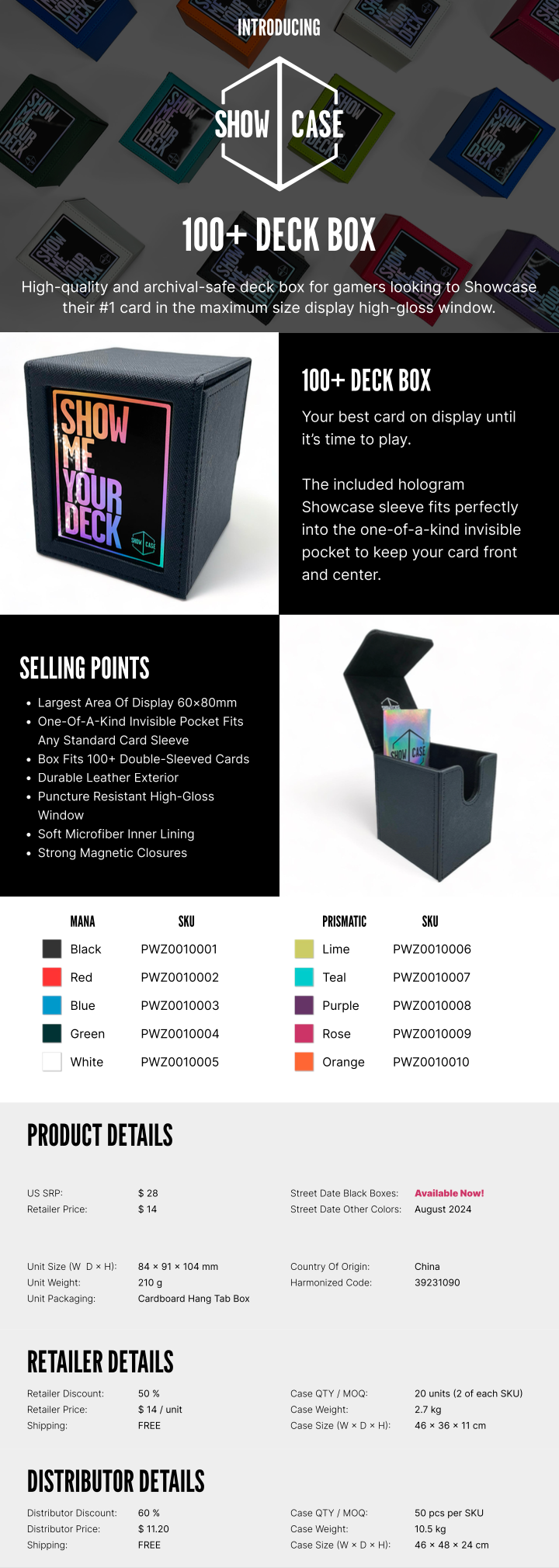 Showcase 100+ Deck Box - Purple