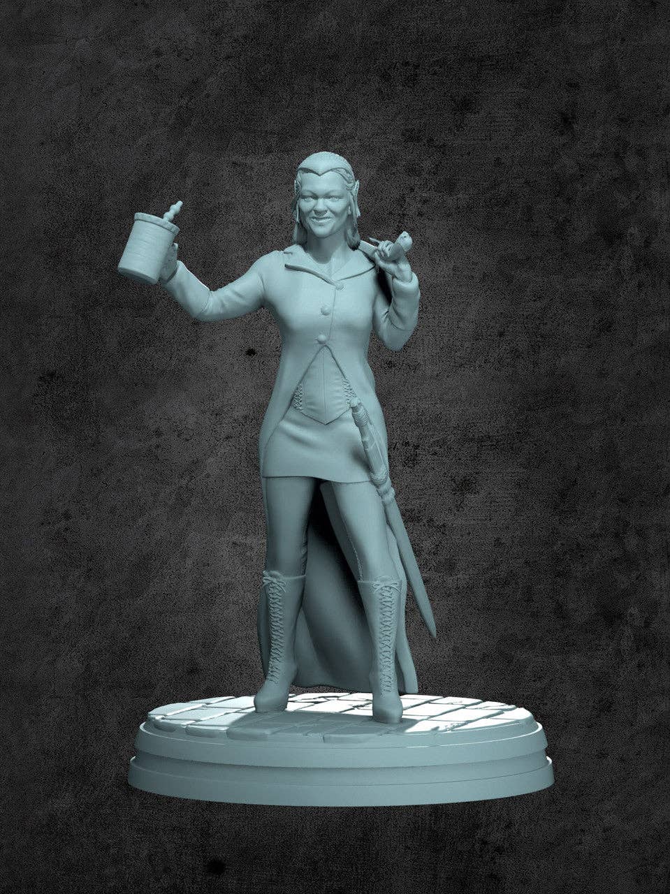 1st Mate Topaz Miniature for Tabletop RPGs