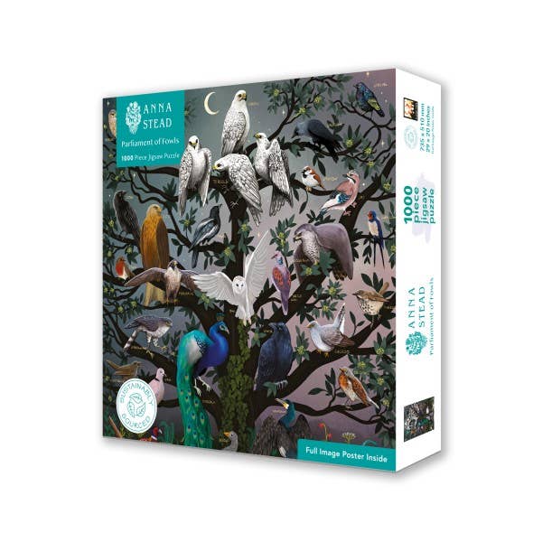 Anna Stead: Parliament Of Fowls 1000 Pc Sustainable Puzzle