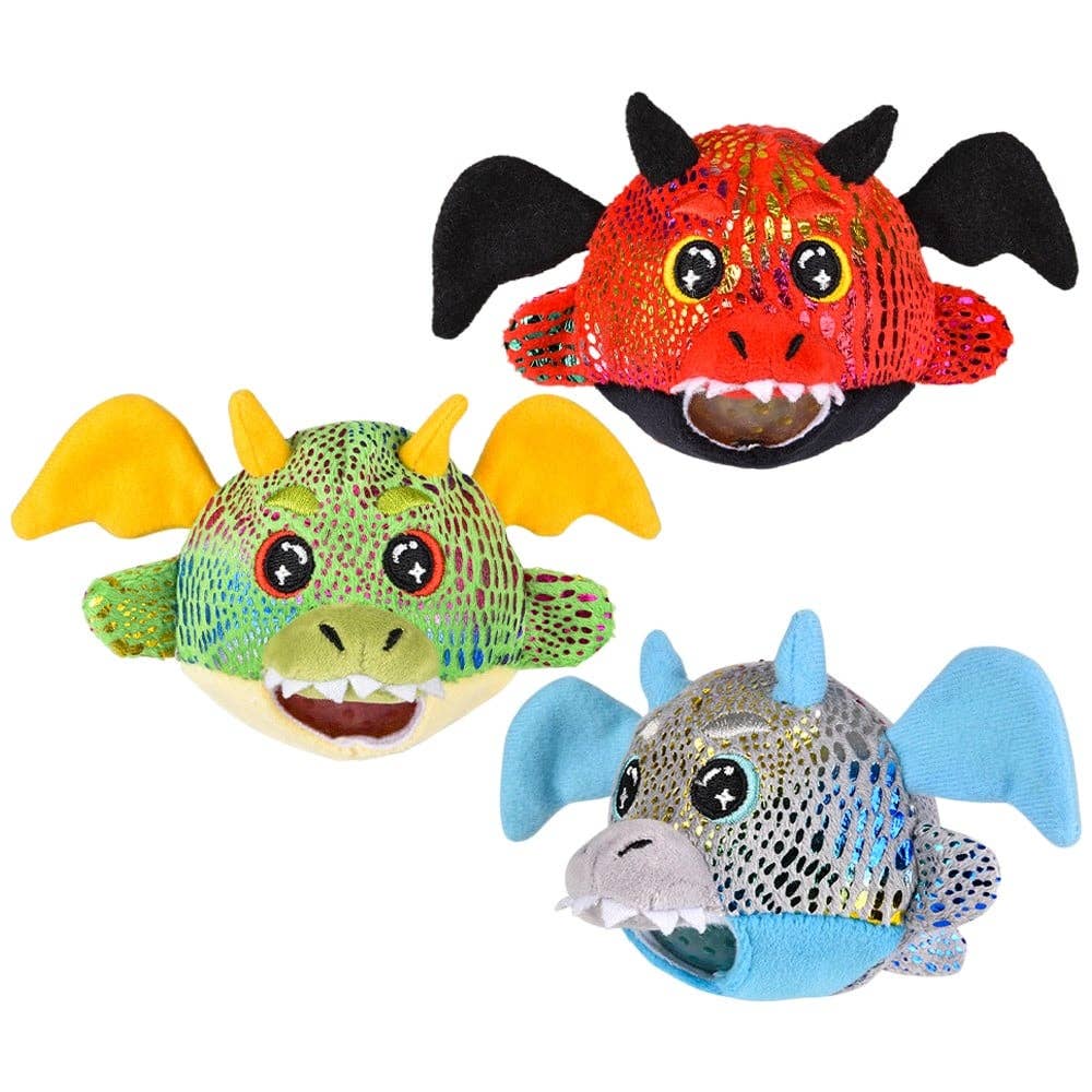 3" Dragon Squeezy Bead plush