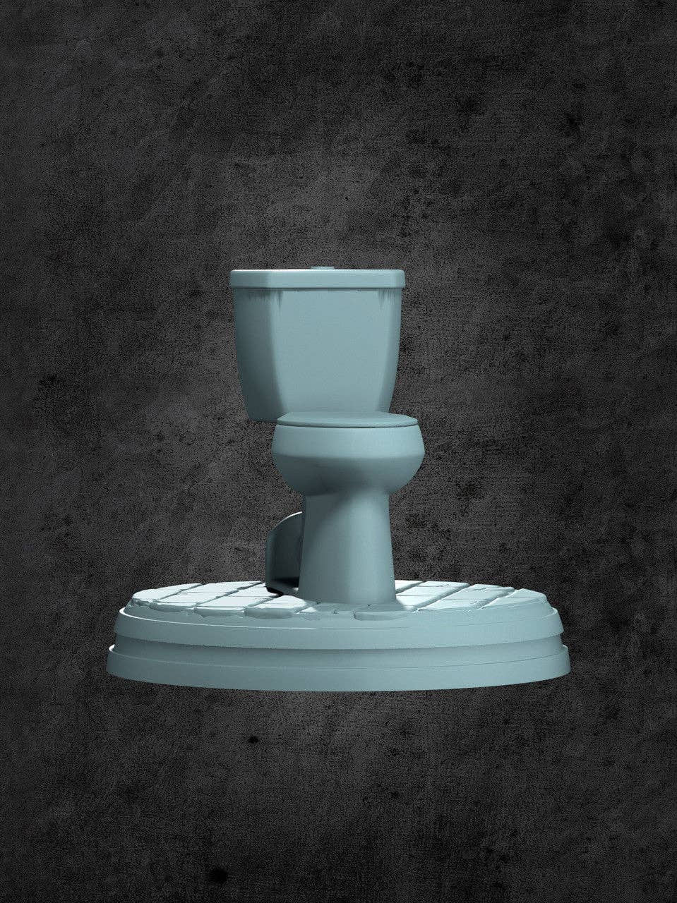 Hidden Mimic Bathroom Throne Miniature for Tabletop RPGs