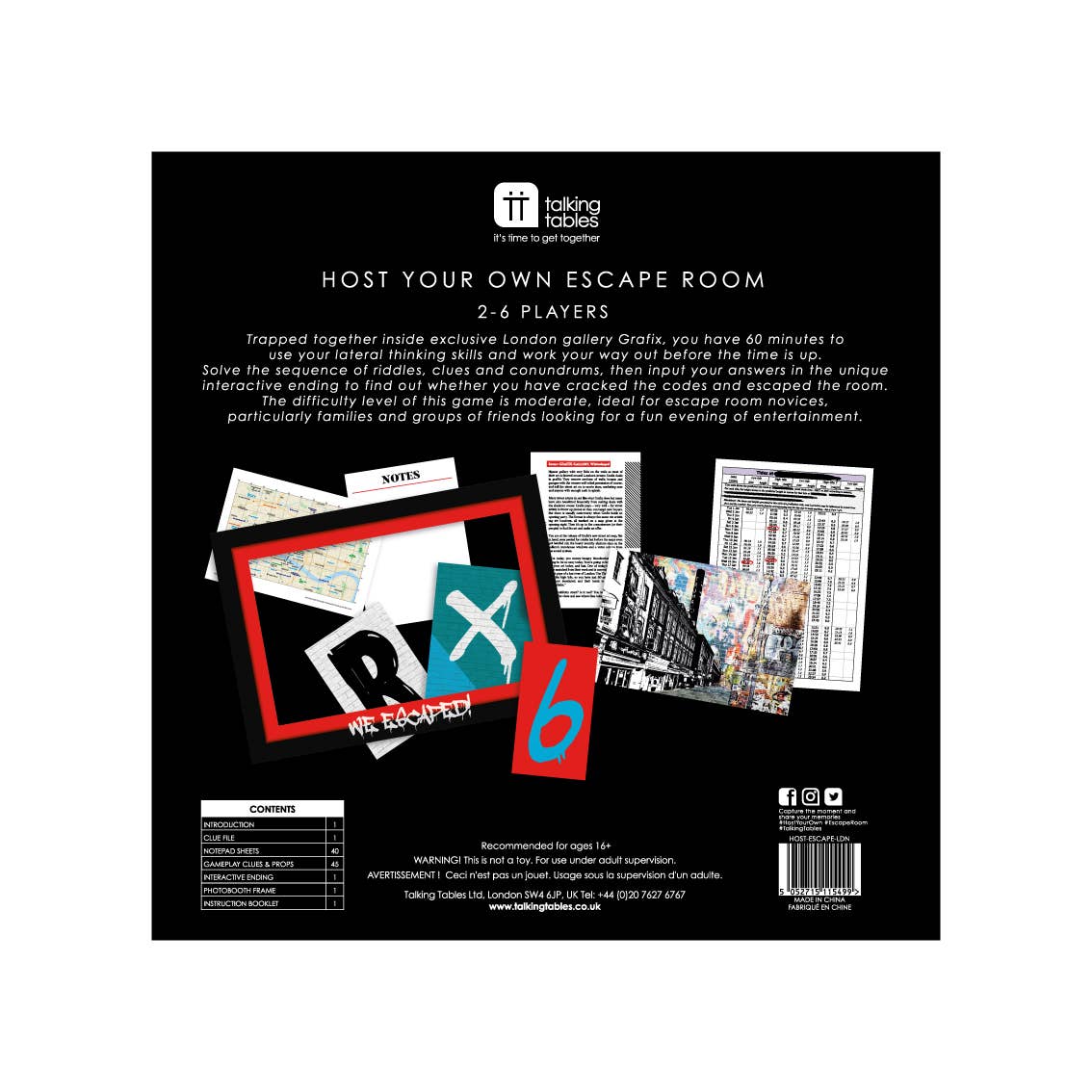 London Escape Room Game | Clue Solving Interactive Game |