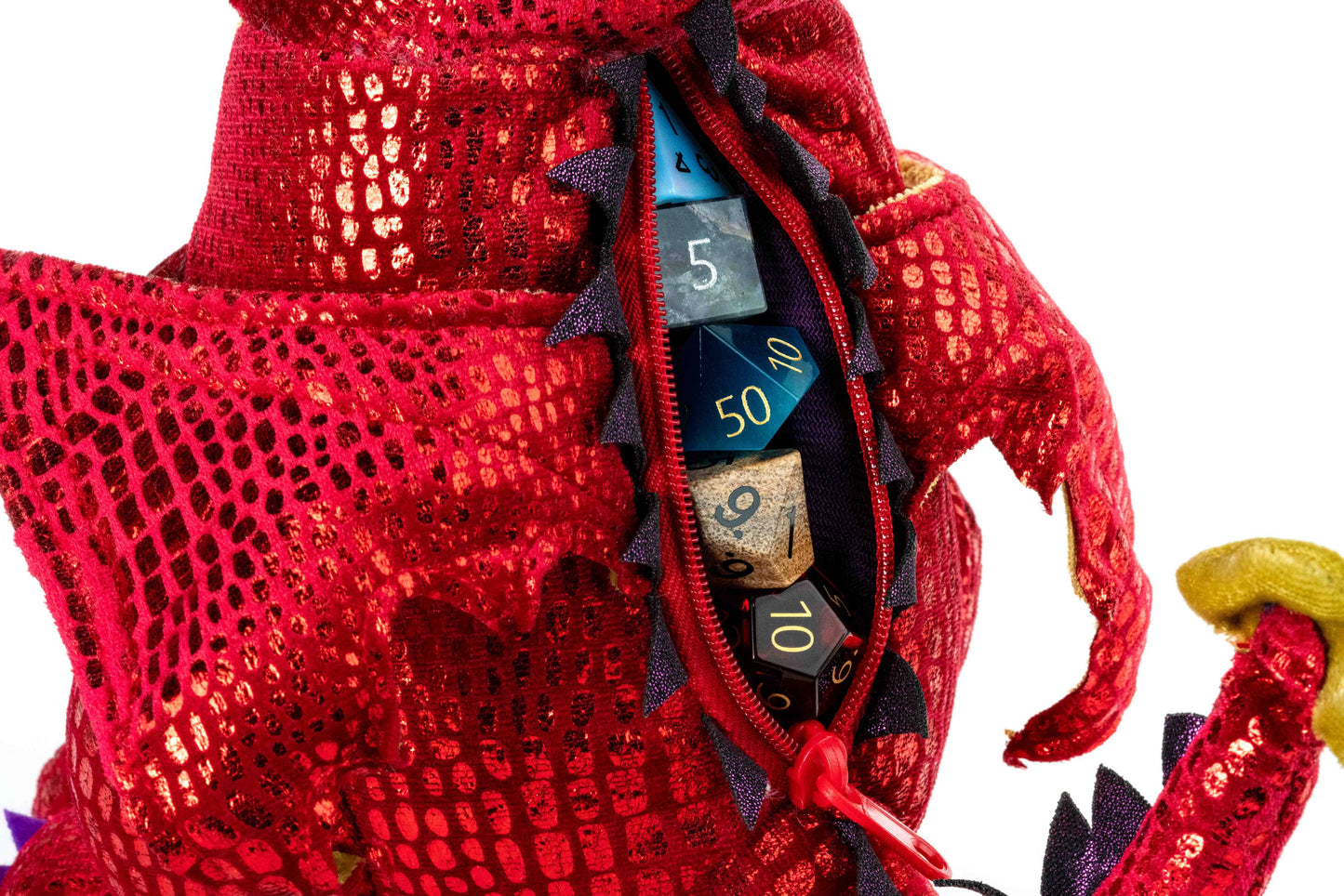 Dragon Plush Dice Bag: Red