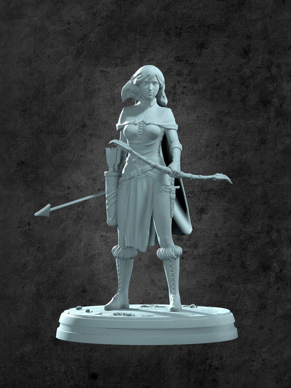 Anabella The Ranger Miniature for Tabletop RPGs