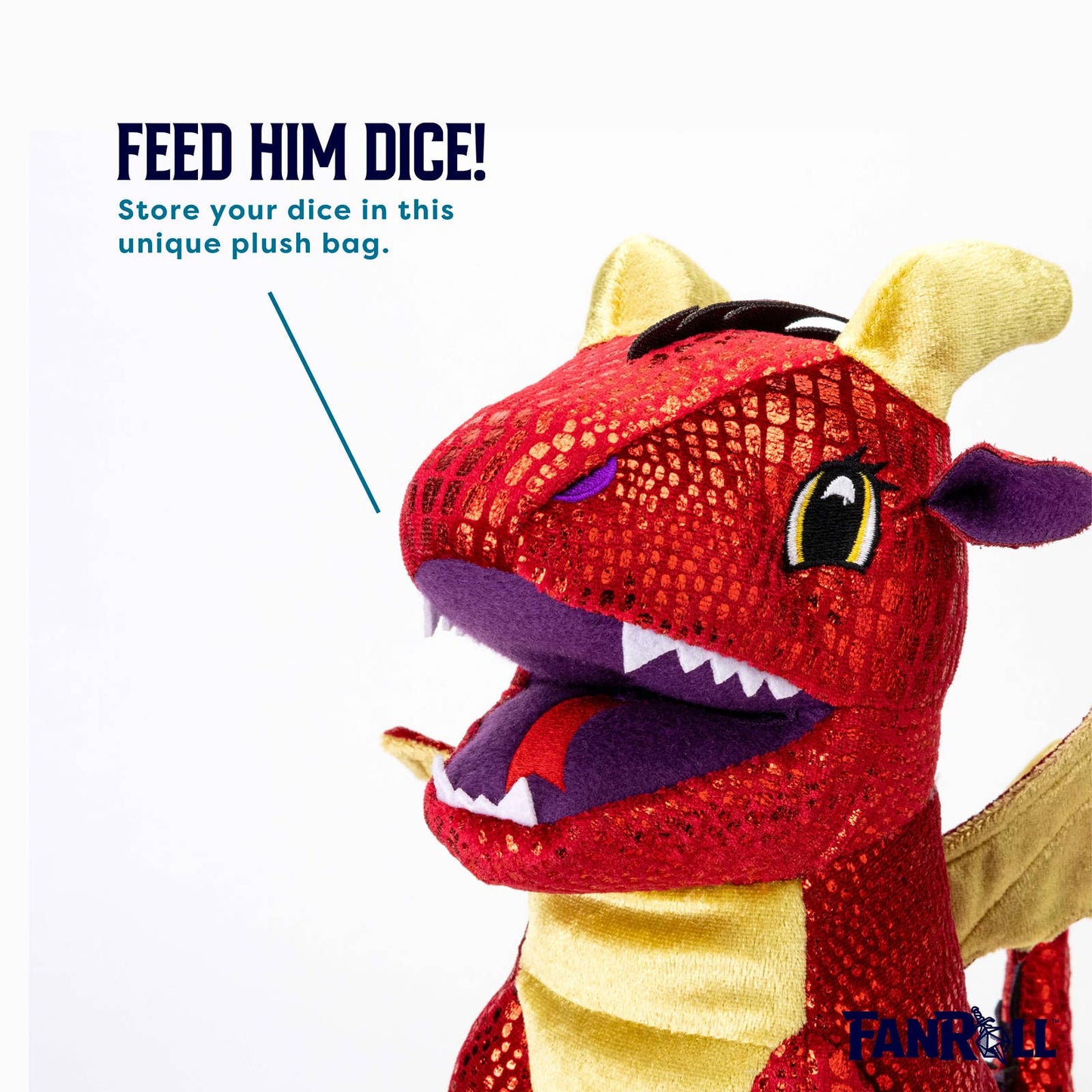 Dragon Plush Dice Bag: Red