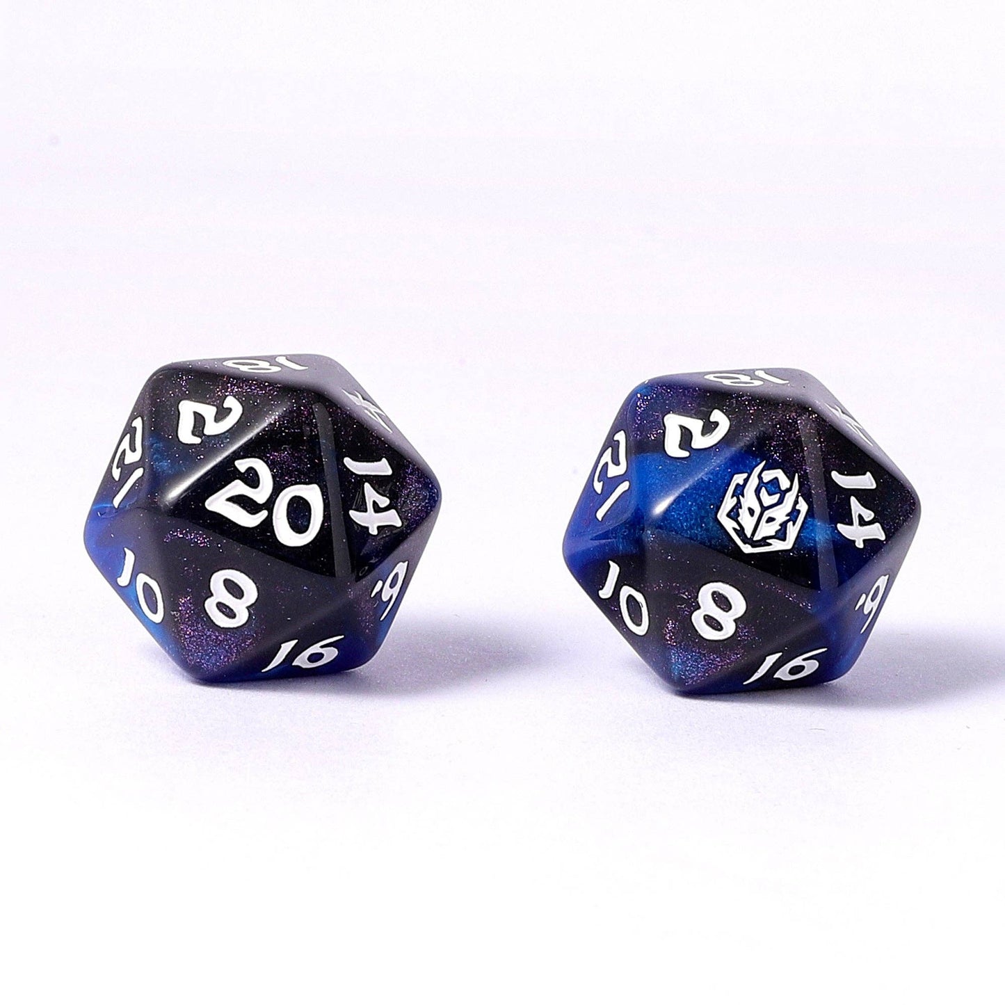 Wyrmforged Rollers - Rounded Edge 8 Piece Polyhedral Dice set