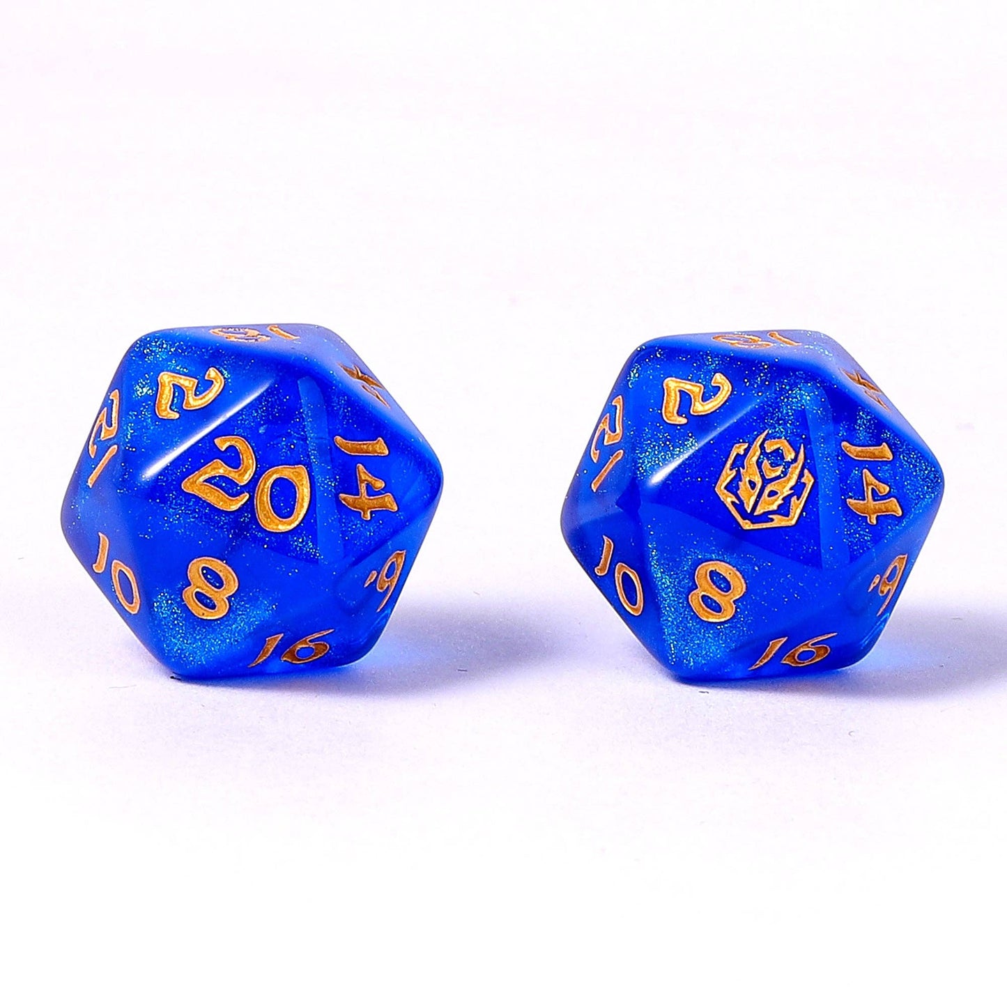 Wyrmforged Rollers - Rounded Edge 8 Piece Polyhedral Dice set