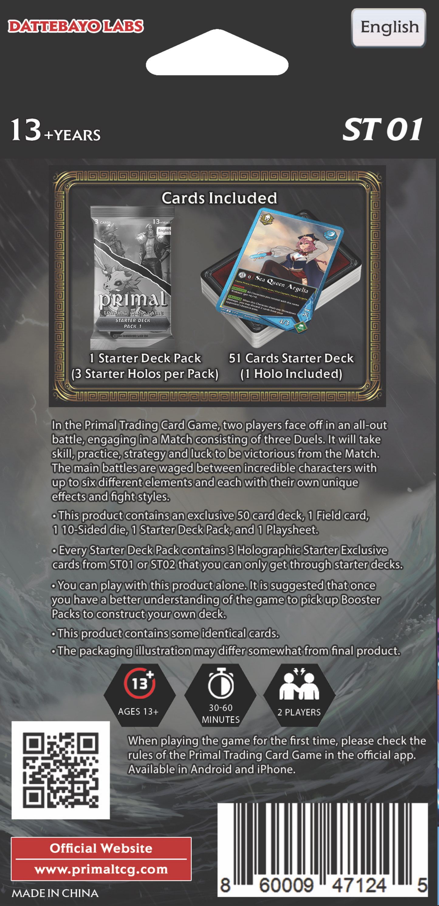 Primal TCG: Sea Invasion Starter Deck (ST01)