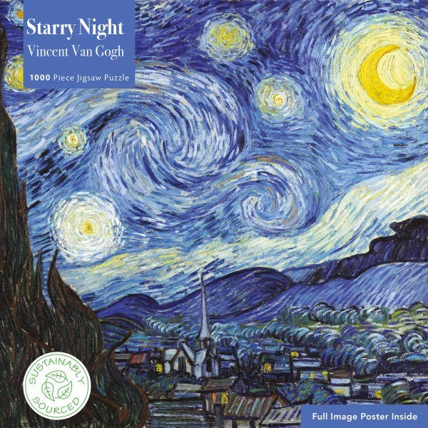Vincent Van Gogh: Starry Night 1000 Piece Jigsaw Puzzle