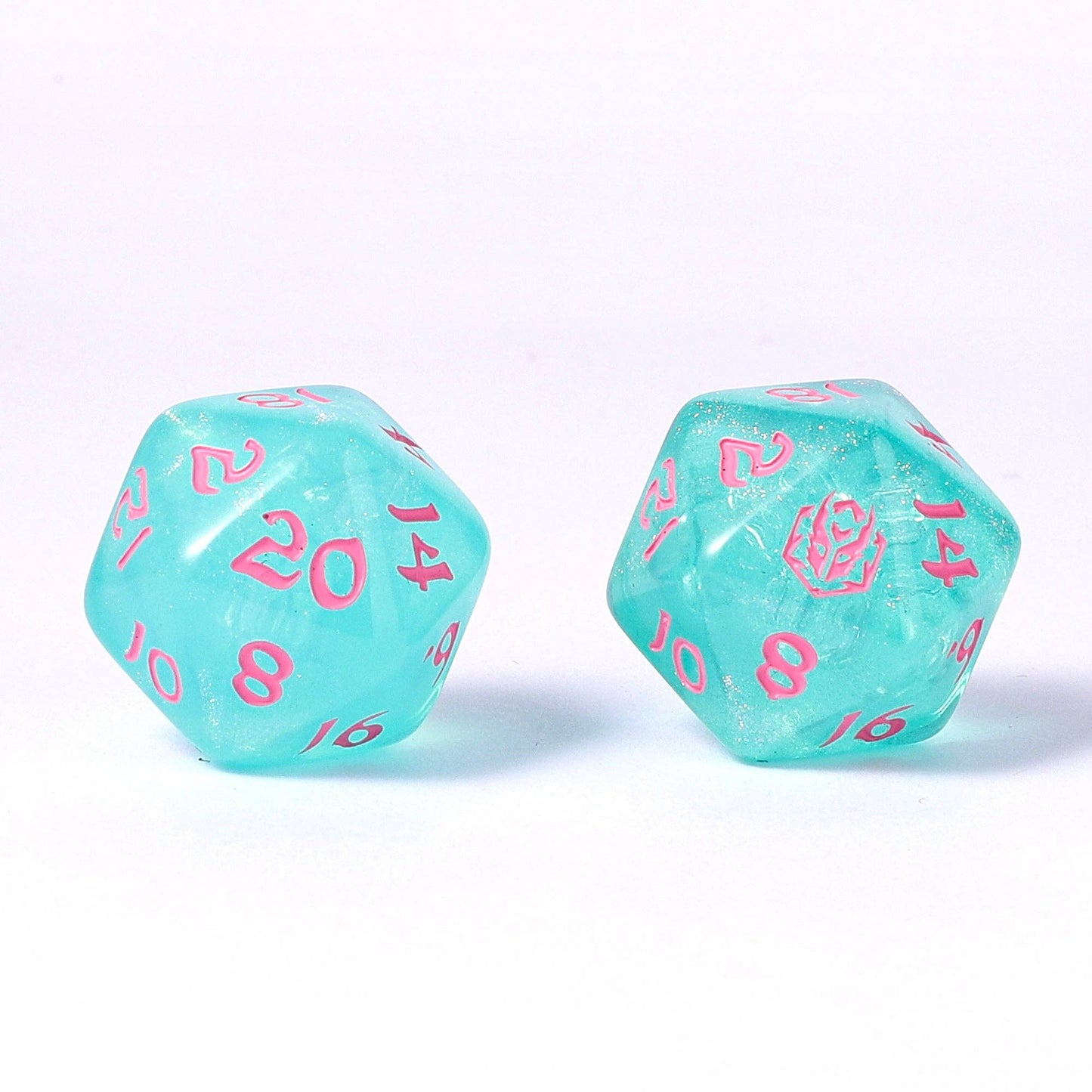 Wyrmforged Rollers - Rounded Edge 8 Piece Polyhedral Dice set