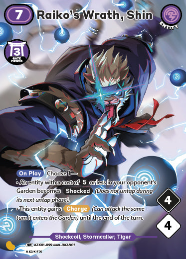 Raiko's Wrath, Shin - SR