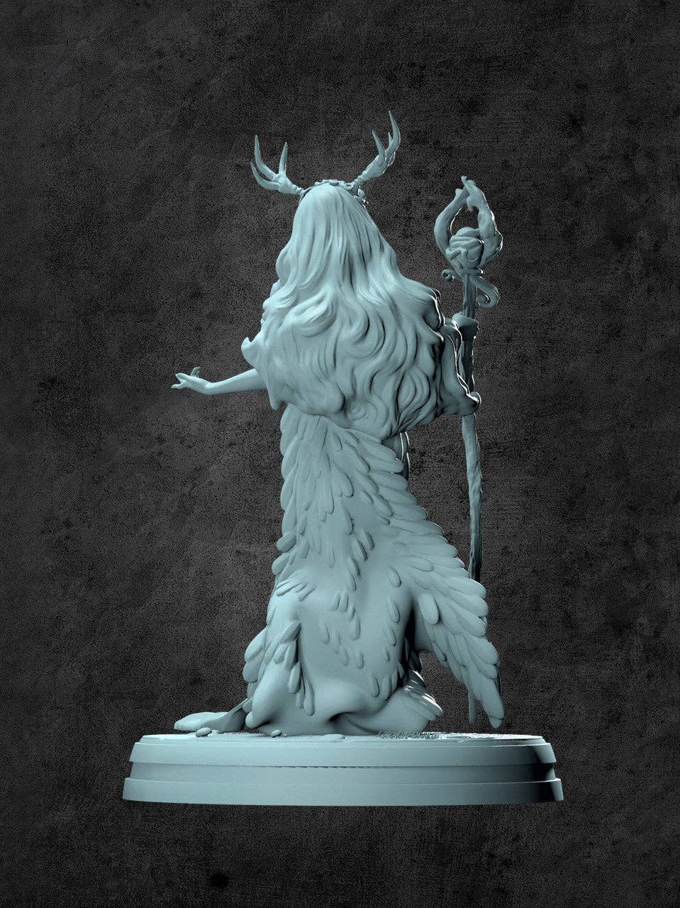 Diana the Druid Miniature for Tabletop RPGs