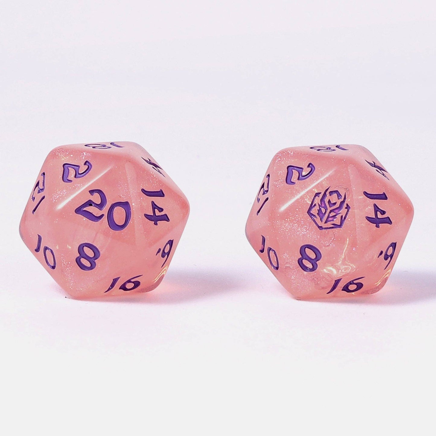 Wyrmforged Rollers - Rounded Edge 8 Piece Polyhedral Dice set