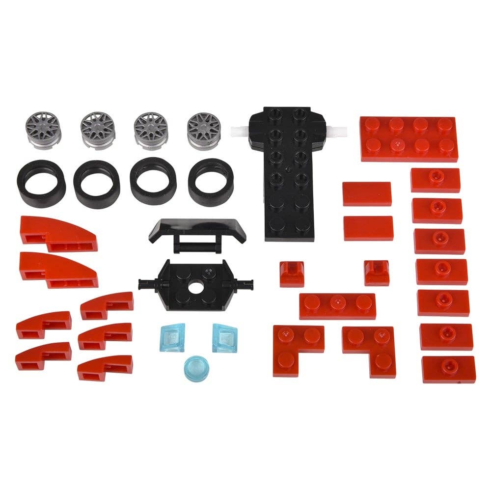 2.75" BUILDING BLOCK PULL BACK RACE CAR