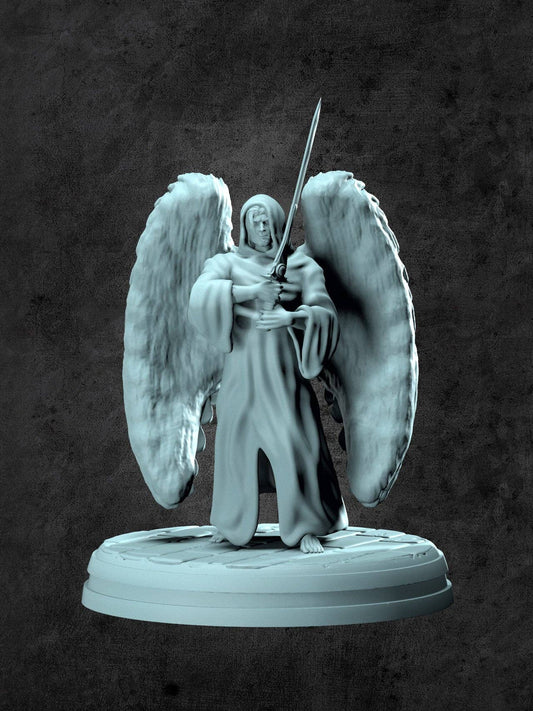 Angel Warrior Miniature for Tabletop RPGs