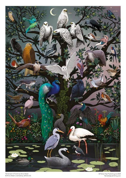Anna Stead: Parliament Of Fowls 1000 Pc Sustainable Puzzle