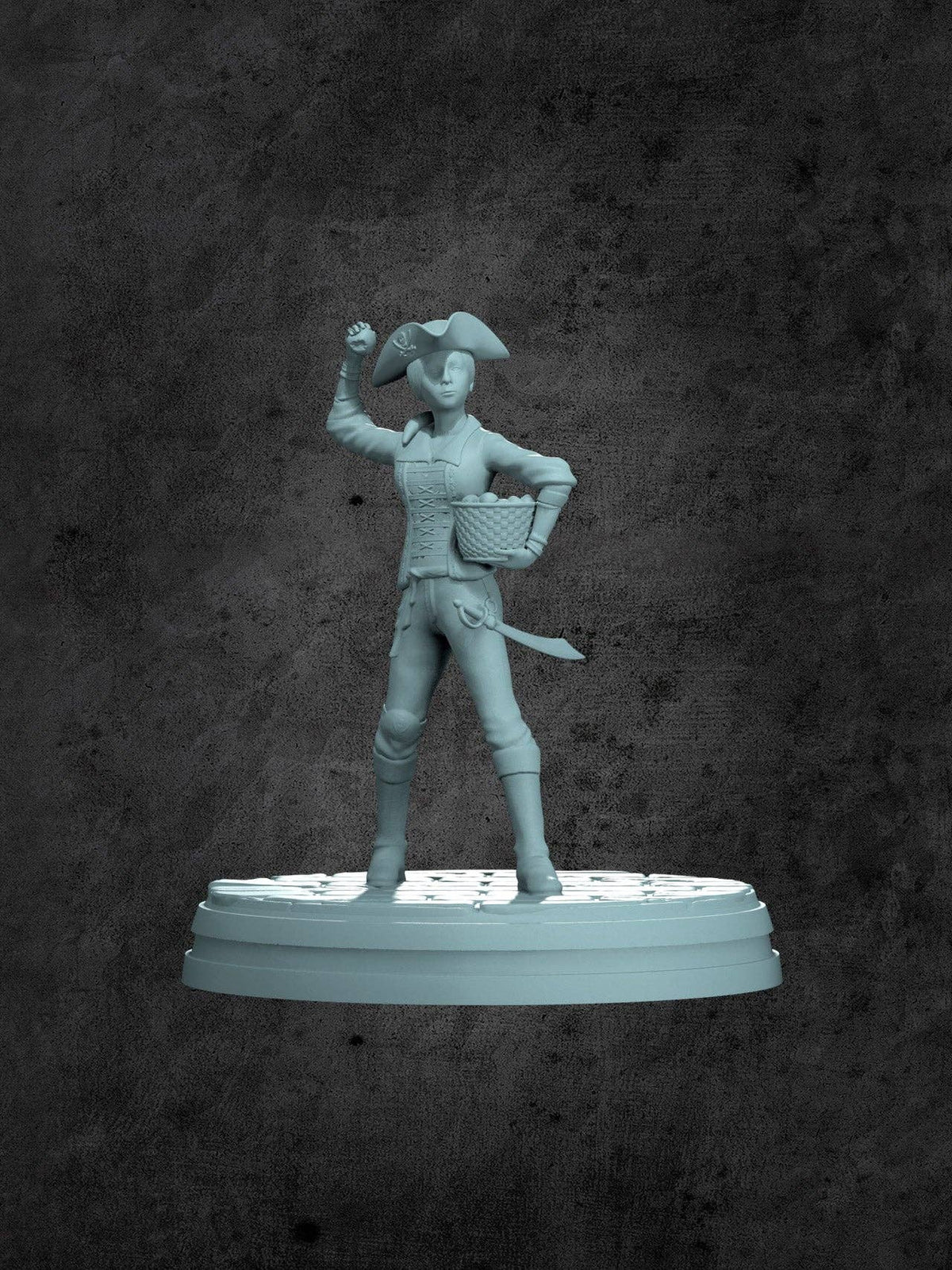 Peggy (One-Leg) Miniature for Tabletop RPGs