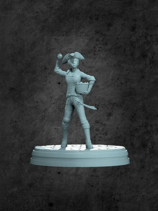 Peggy (One-Leg) Miniature for Tabletop RPGs