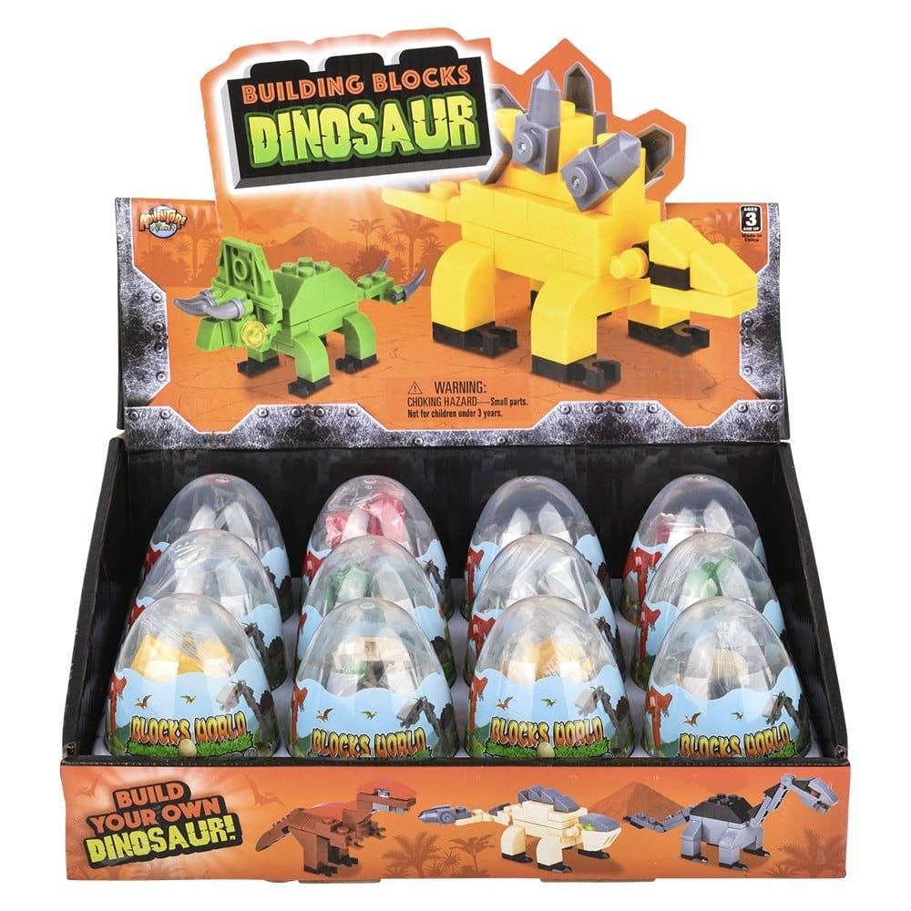 DINOSAUR BUILDING BLOCK EGG