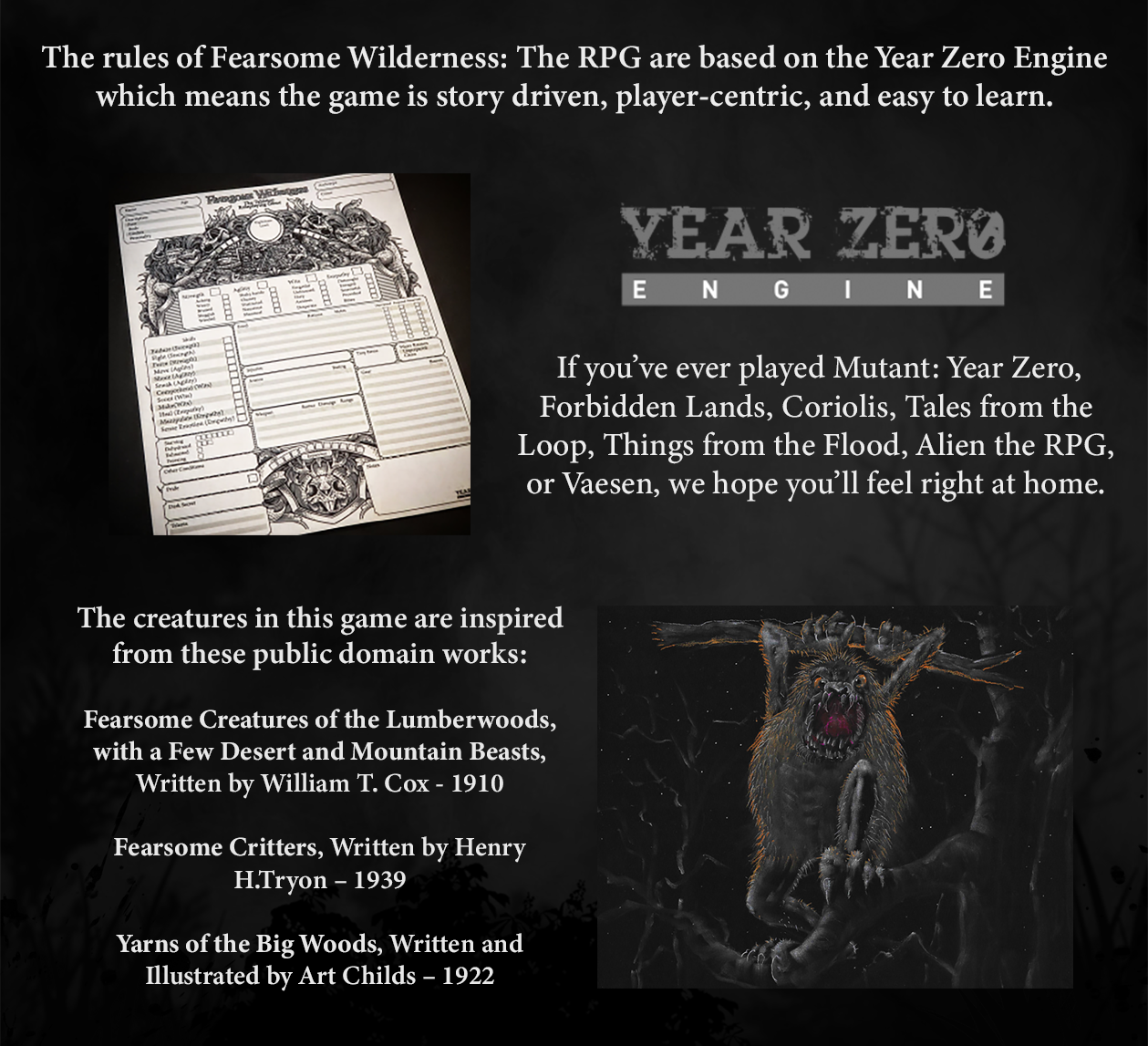 Fearsome Wilderness: The Roleplaying Game